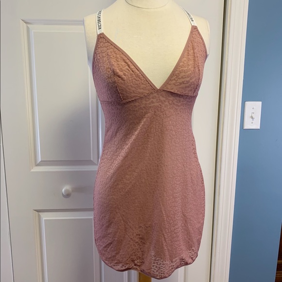 Victoria's Secret Other - Victoria’s Secret Logo Strap Chemise Dress